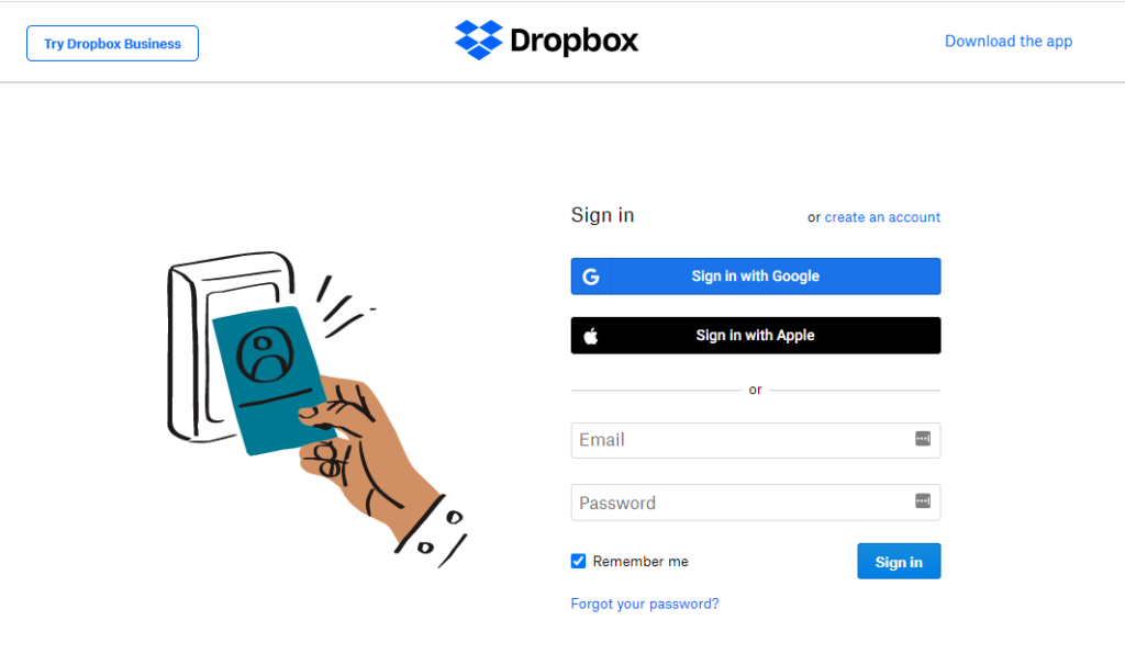dropbox-integration-with-apex-salesforce-signup-techdicer